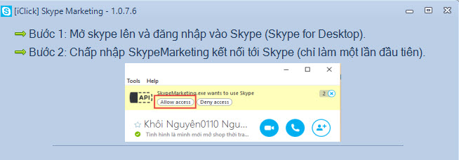 Tạo dòng trạng thái nhấp nháy Skype