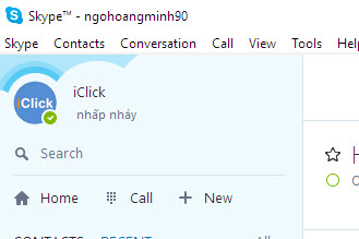 Tạo dòng trạng thái nhấp nháy Skype