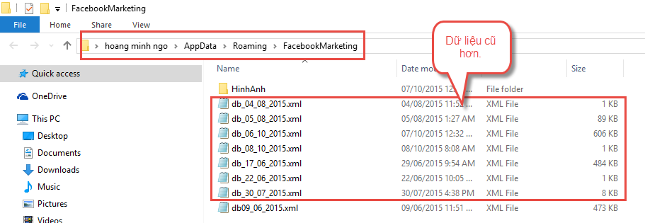 Update phiên bản mới làm sao lấy lại dữ liệu cũ facebook marketing