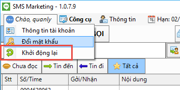 Update phần mềm gửi sms quảng cáo SMS Marketing iClick