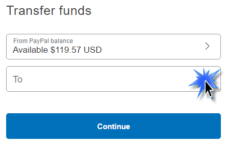withdraw paypal về bank giao diện mới