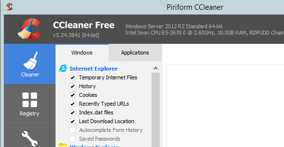 Xóa trình duyệt tự động Auto Ccleaner iClick