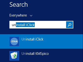 xóa gỡ uninstall iClick