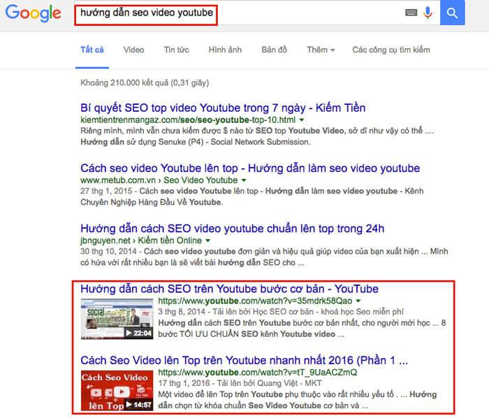 Hướng dẫn seo video youtube lên top