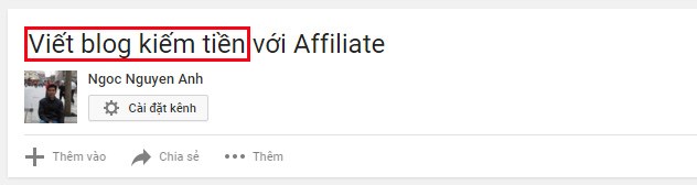 Hướng dẫn seo video youtube lên top