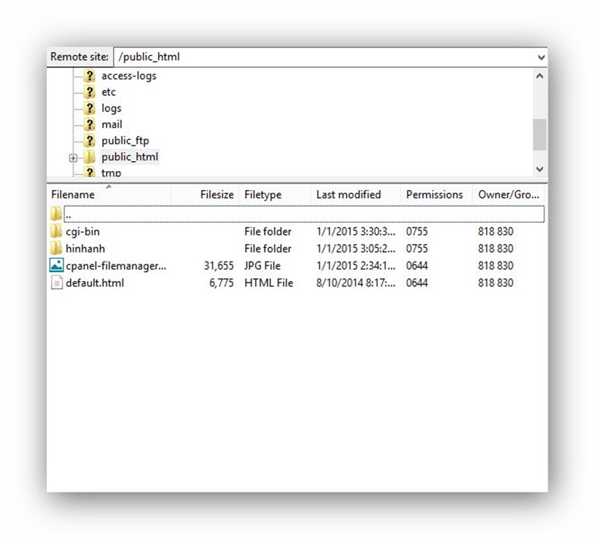 Cách sử dụng tài khoản FTP với File Zilla