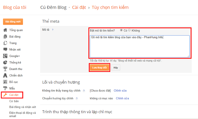 Cách tối ưu seo blogspot
