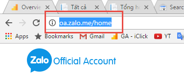 Tạo tài khoản Zalo Official Account