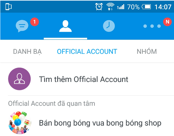 Tạo tài khoản Zalo Official Account