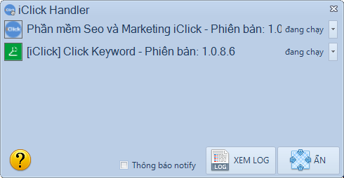 Update iClick phiên bản 1.0.8.6