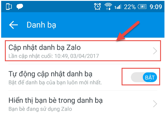 Xây dựng danh sách bạn bè zalo để marketing