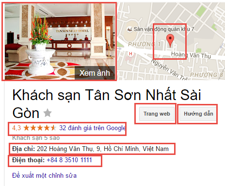 Seo địa điểm, seo local với iClick