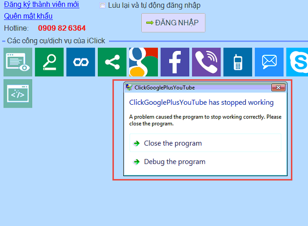 Khắc phục lỗi mở G+, Youtube, Location không được