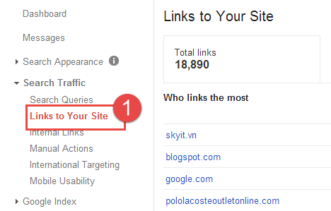 Hướng dẫn lấy danh sách backlink từ Webmaster Tool (WMT)