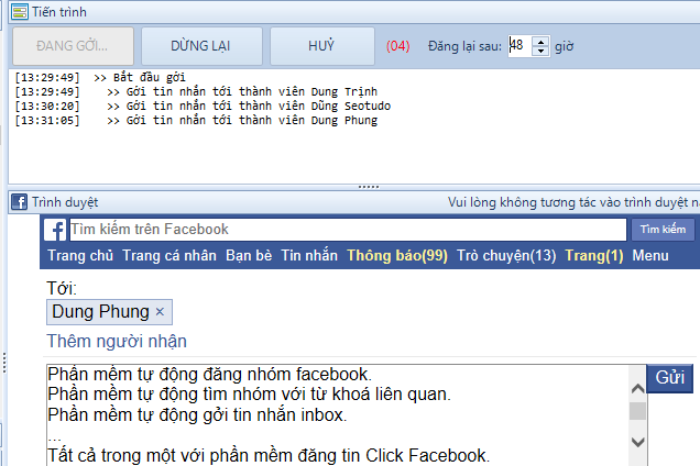Phần mềm quảng cáo facebook marketing