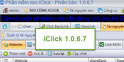 Chi tiết bản cập nhật iClick 1.0.6.7