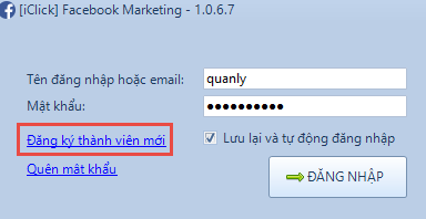 Hướng dẫn sử dụng iClick Facebook Marketing 1.0.6.7