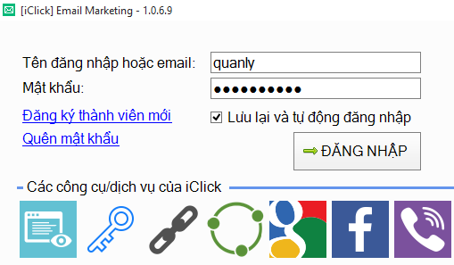 Giới thiệu email marketing iClick 1.0.6.9
