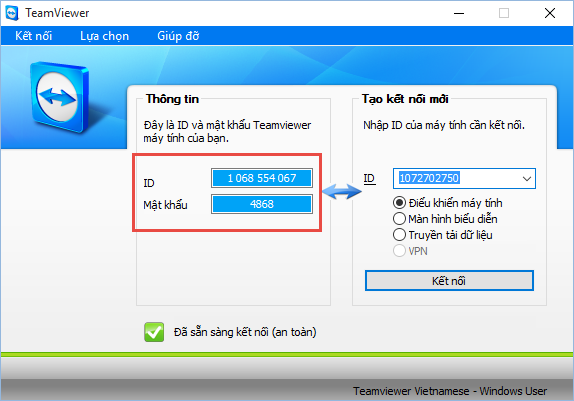 Hỗ trợ iClick qua Teamviewer