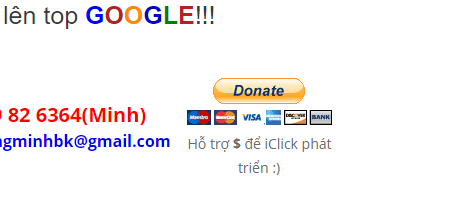 iClick bổ sung nút Donate - Hãy ủng hộ để iClick ngày một phát triển