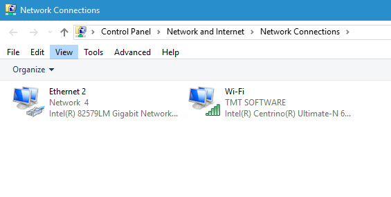 Kết nối mạng wifi khi máy tính có cả mạng dây và mạng wifi