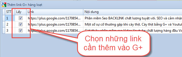 Lấy hàng loạt link Google+