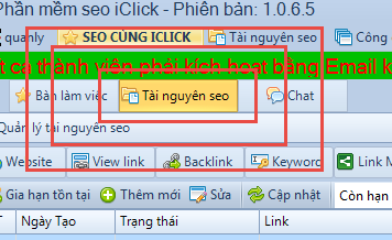 Giới thiệu về TÀI NGUYÊN SEO trong iClick