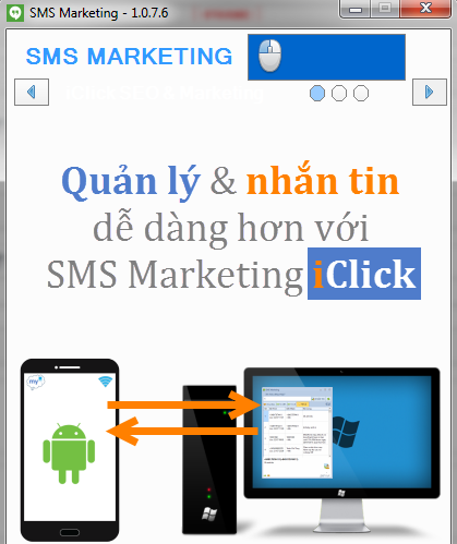 Hướng dẫn kết nối điện thoại Android với SMS Marketing iClick