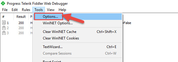 Cấu hình Fiddler bắt request dạng HTTPS