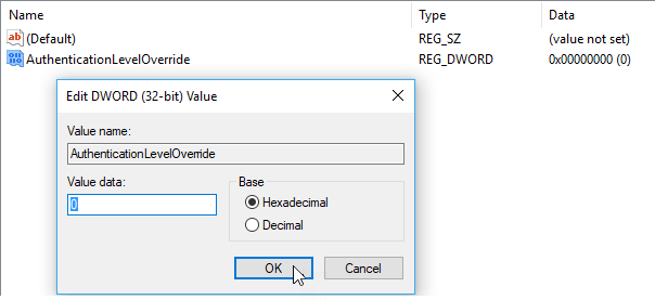 Bỏ thông báo xác thực mỗi khi remote desktop
