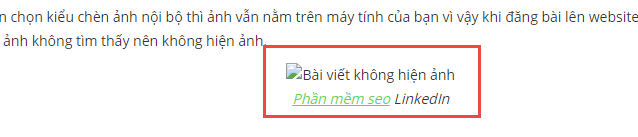 Bài viết không hiện ảnh