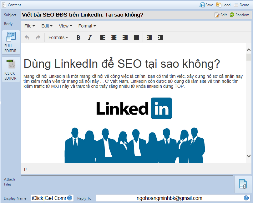 Bulk Gmail Marketing iClick