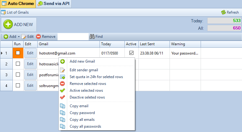 Bulk Gmail Marketing iClick