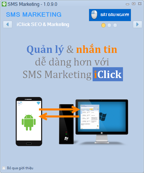 Cách gửi tin nhắn đt trên máy tính