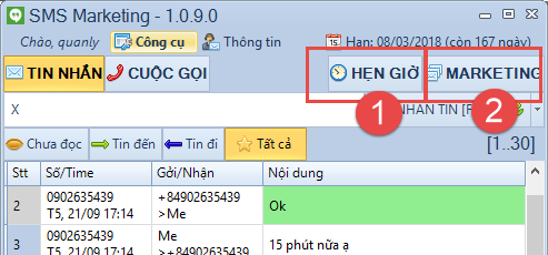 Phần mềm gửi tin nhắn điện thoại trên máy tính