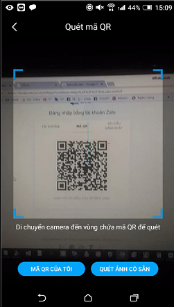 Cách login zalo trên web