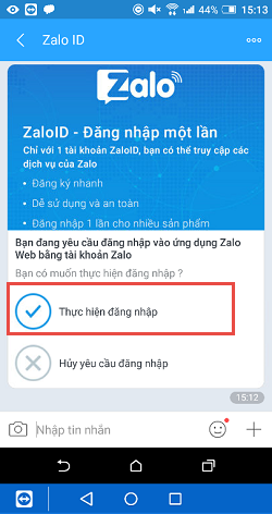 Cách login zalo trên web