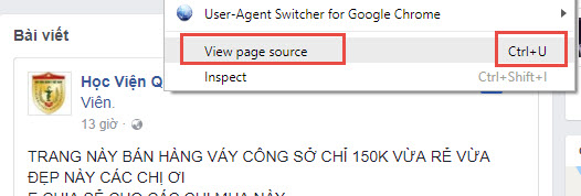 Cách lấy ID bài đăng fanpge