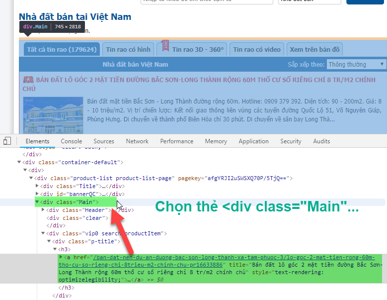 Cách lấy xPath phần mềm Scan Web Pro