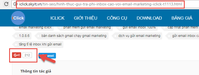 cách tăng cộng 1 cho bài viết
