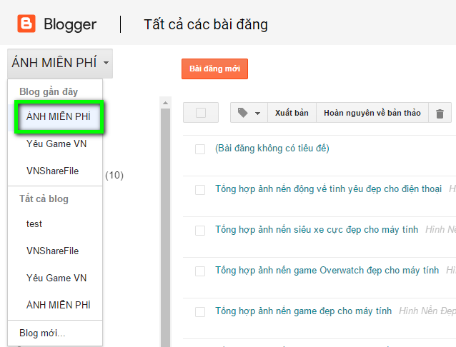 Hướng dẫn cài đặt tên miền riêng (domain) cho Blogspot