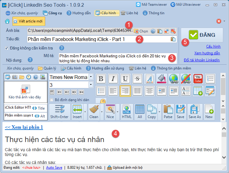 Cách viết bài trên LinkedIn