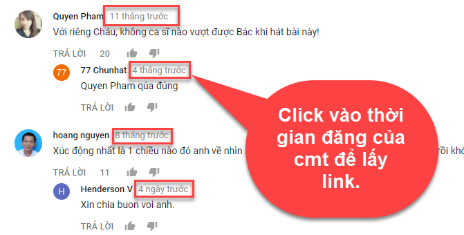 Hướng dẫn lấy link comment youtube để tăng lượt like và bình luận