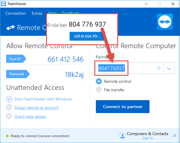 Cài teamviewer quicksupport trên điện thoại