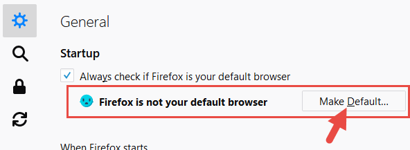 Change default browser