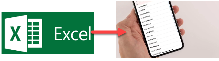 Nhập excel thành danh bạ điện thoại
