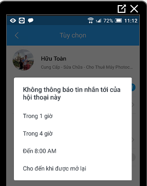 Chặn Spam trên Zalo