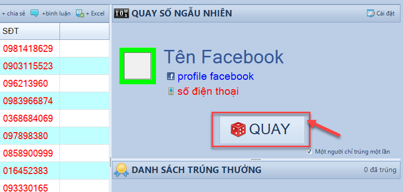 Hướng dẫn quay số chơi mini game trên phần mềm Livestream Pro