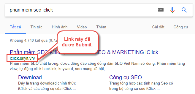Công cụ hỗ trợ submit url