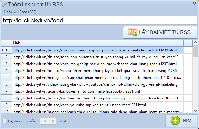 Công cụ hỗ trợ submit url